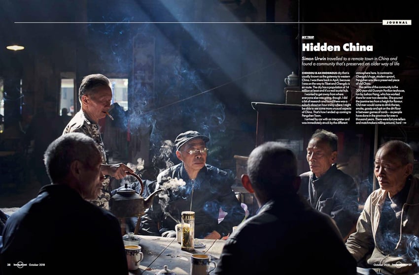 Photographer Simon Urwin's travels to China published in Lonely Planet