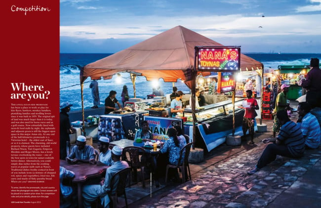 Chris Sorensen photographs people enjoying a meal from the seaside restaurant Nana's Toyna's in Sri Lanka for Condé Nast Traveller