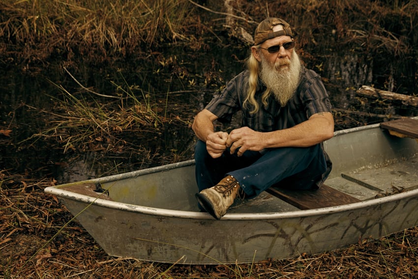 Photo of Glenn Guist by Clay Cook for Swamp People.