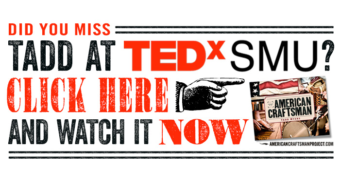 Follow-up graphic promoting Tadd's TedxTalk