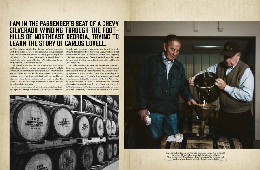 Tearsheets from editorial and commercial photographer Ryan Gibson for Atlanta Magazine.