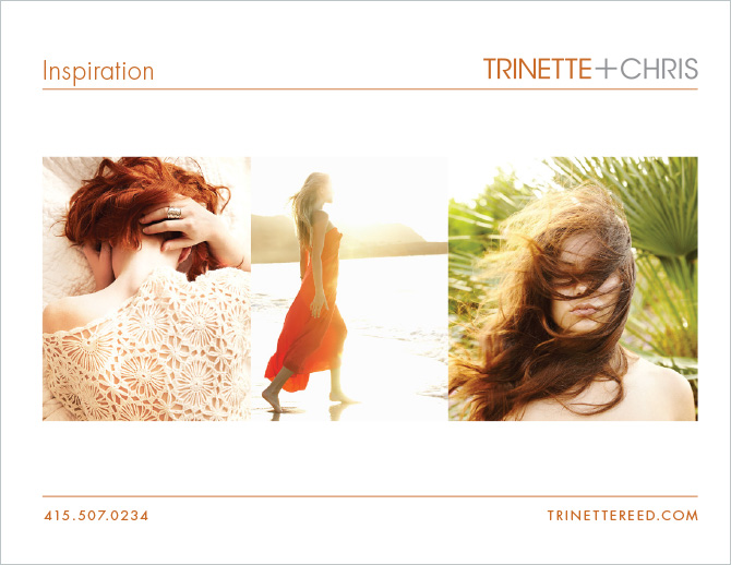 Trinette+Chris's treatment inspiration page.