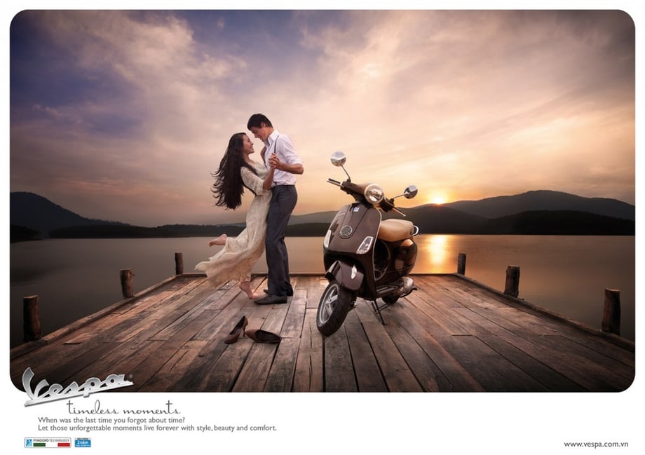 New York-based travel photographer Aaron Joel Santos shoots Vespa's "Timeless Moments" campaign in Vietnam.