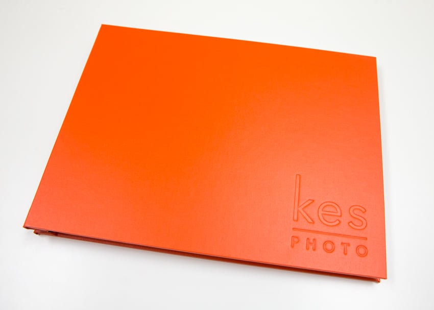 The orange cover of Karen E. Segrave's portfolio.