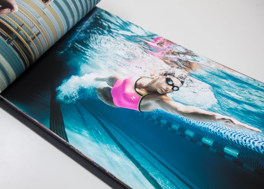 Photo of woman swimming in Matt Hawthorne's print portfolio