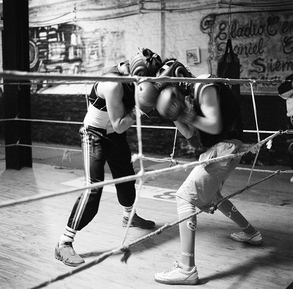Two boxers, shot by Australia-based portrait photographers Ian and Erick Regnard, Buenos Aires. 