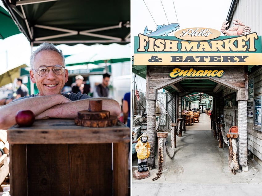 Chris Sorensen documenting Phil's Fish Market and Eatery in San Fransisco, CA.