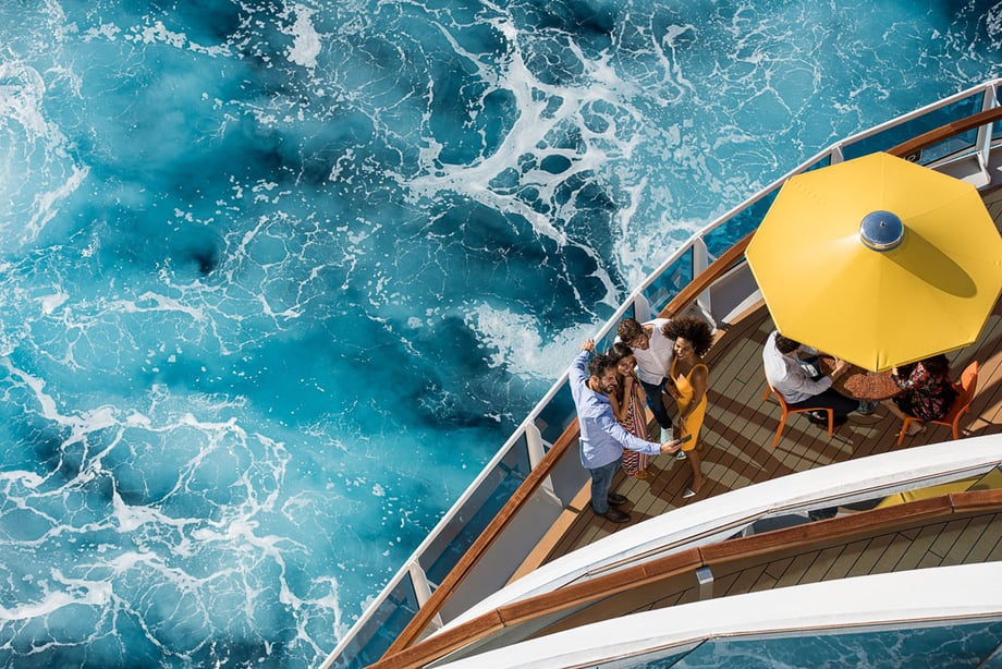 photograph by photographer Felix Reed of people aboard a Costa Cruises cruise ship