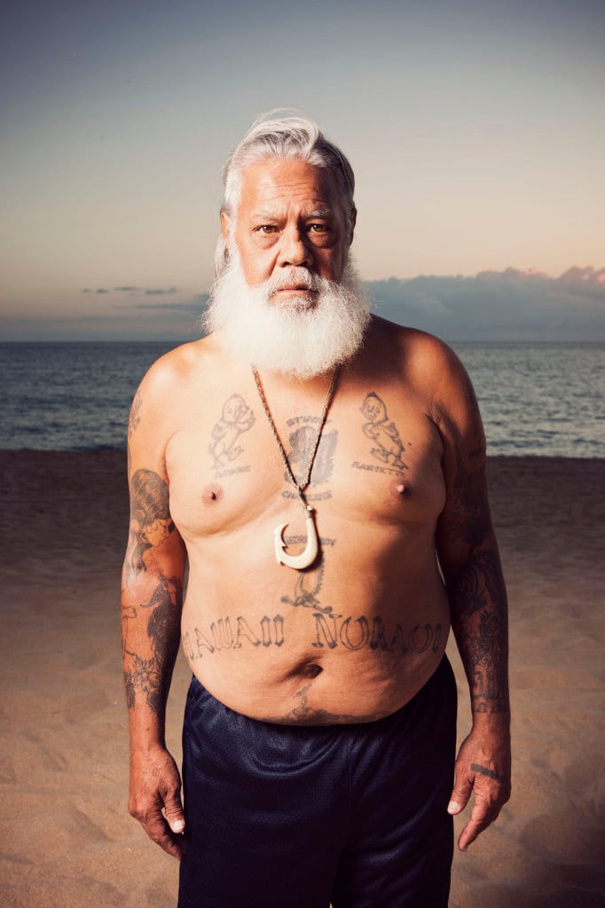 Portrait of Delbert Wakinekona in Honolulu for Hyphen Magazine