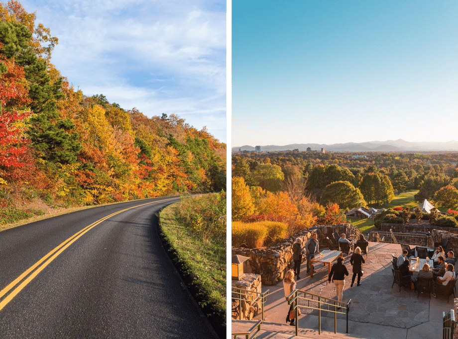 Cameron Reynolds photographs the city of Asheville at dawn for Southern Living Magazine.