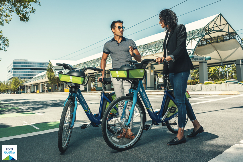 Jayms Ramirez photographs ford gobikes in silicon valley
