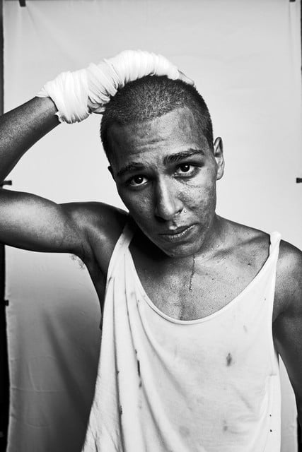 São Paolo, Brazil-based photographer Luiz Maximiano captured boxers at Champion's Forge immediately after the fight.