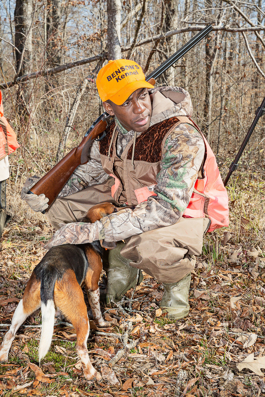Giacomo Fortunato photographs Tremayne with one of his hunting beagles