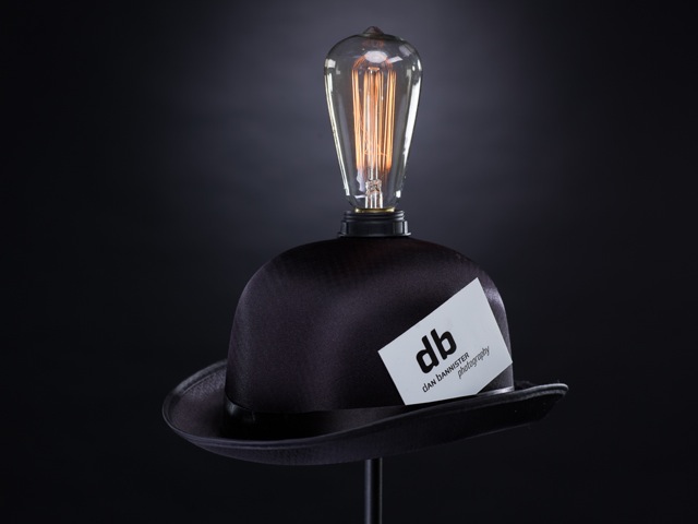Hat lamp, by Dan Bannister