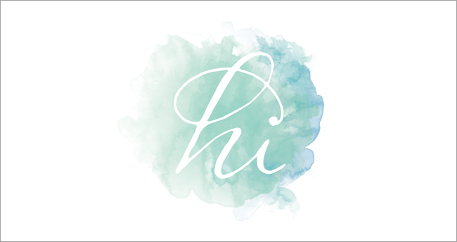  logo mockup of just the "hi" of the photographer's first name