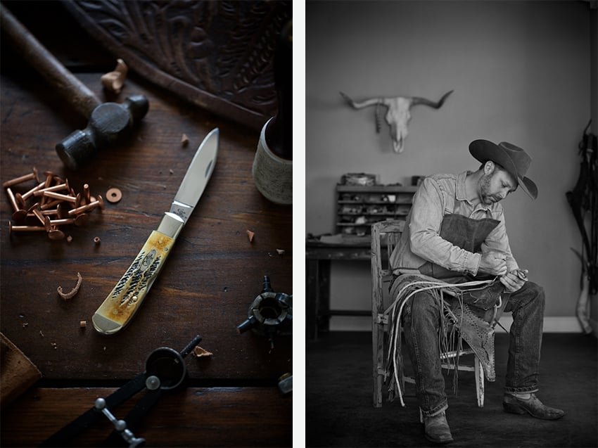 Leatherworker and case pocketknife by Jody Horton