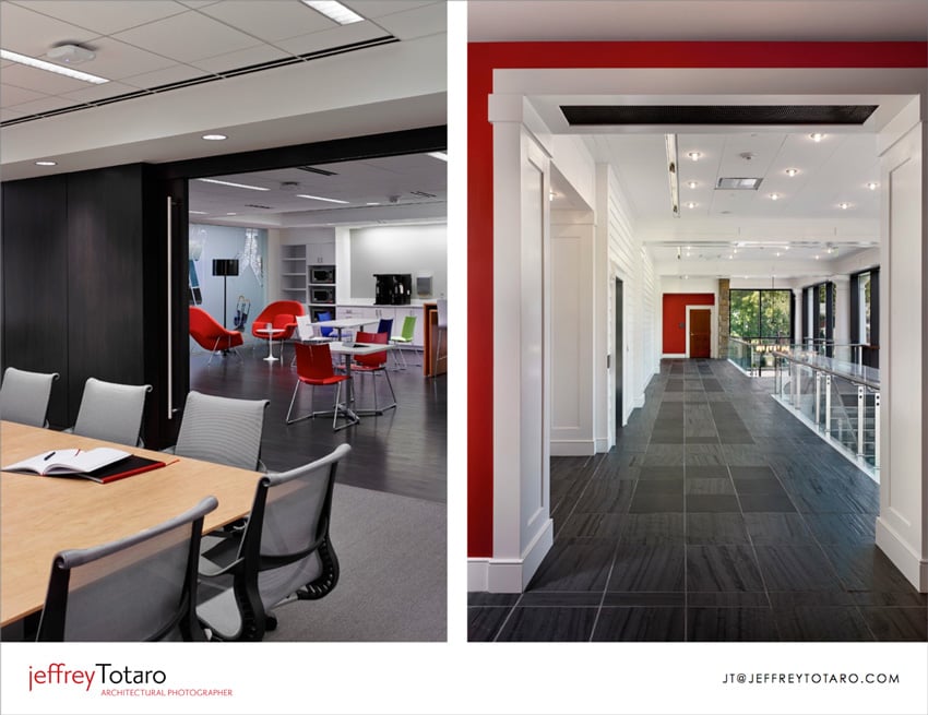 Jeffrey's commercial PDF showing workspace interiors.