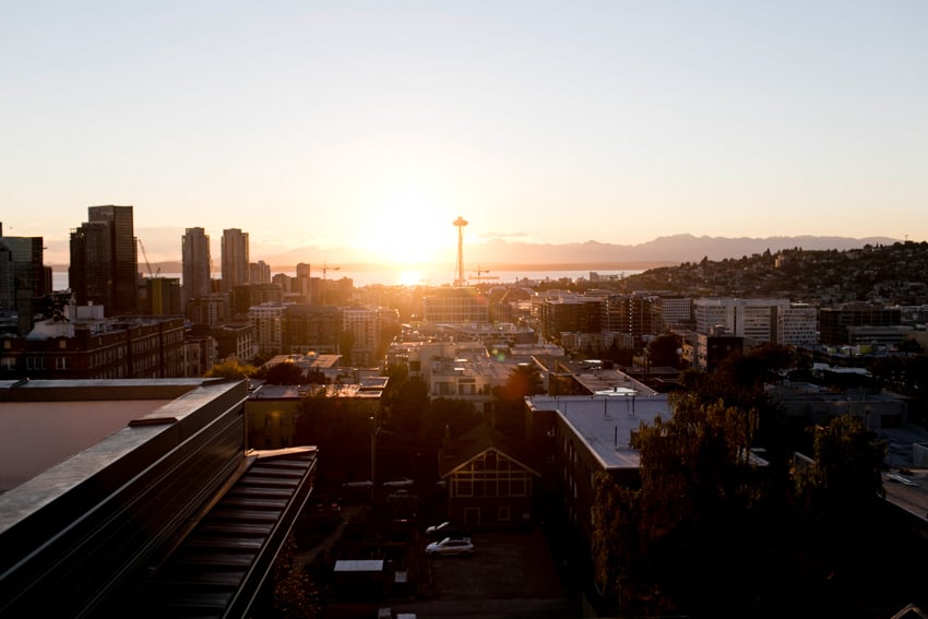 Sunset over Seattle by Brooke Fitts for CARA Magazine 