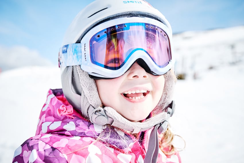 A little girl at the NZSki resorts photographed by Jameson Clifton