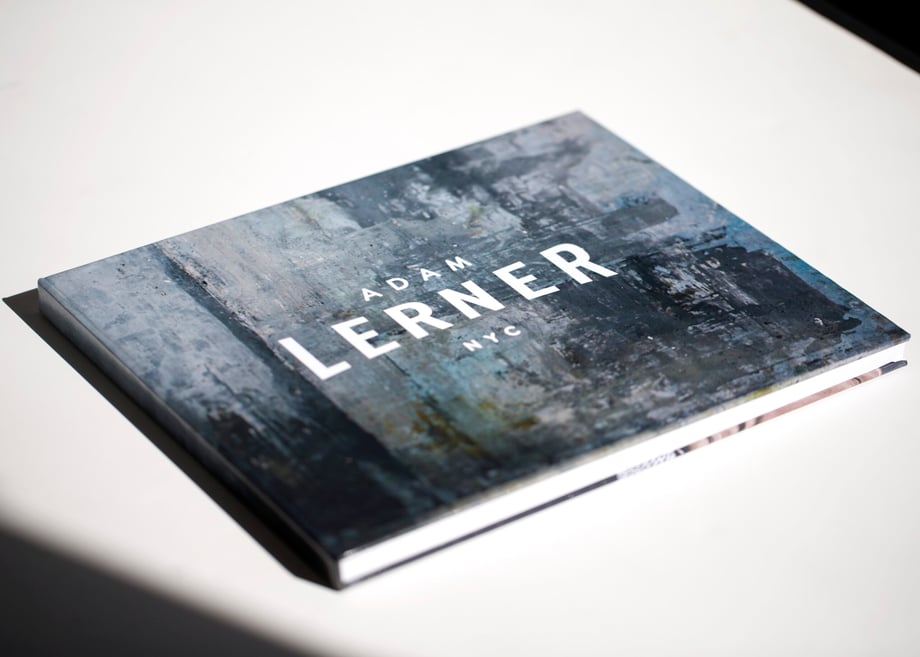 The cover of Adam Lerner’s print portfolio book.