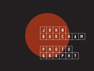 Photographer John Burcham new logo design ideas