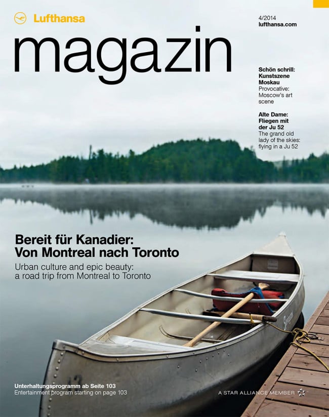 Tearsheet from Montreal-based commercial and editorial photographer David Giral.