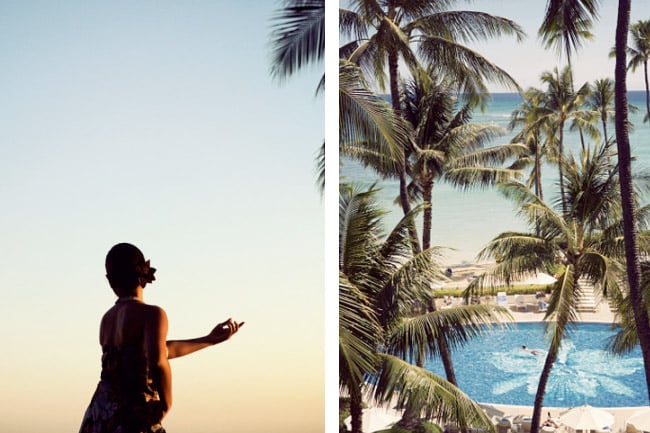 Photo of Woman and Resort View shot by Honolulu-based travel photographer Marco Garcia
