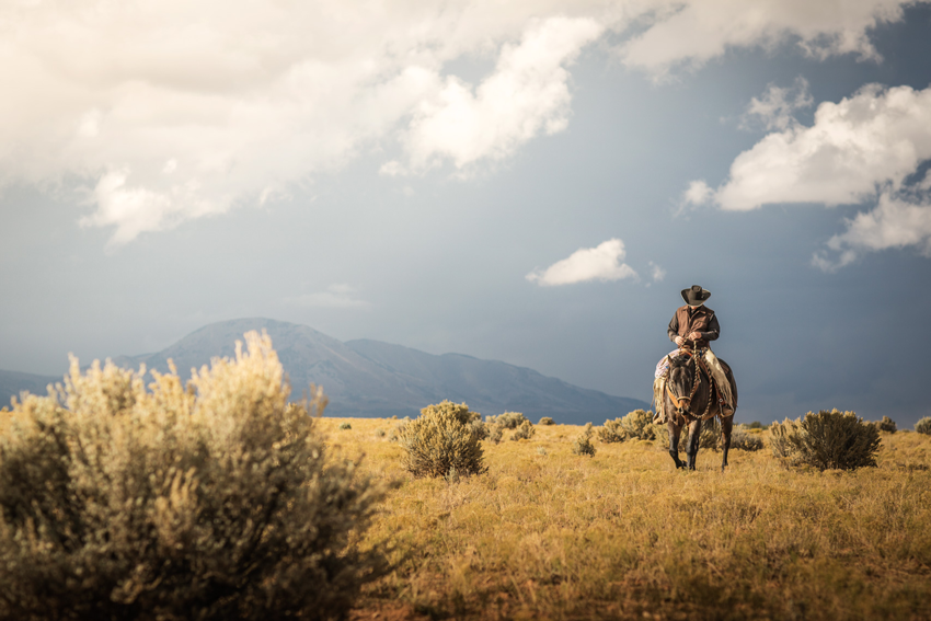 Photograph by Michael Kunde of a cowboy in Utah