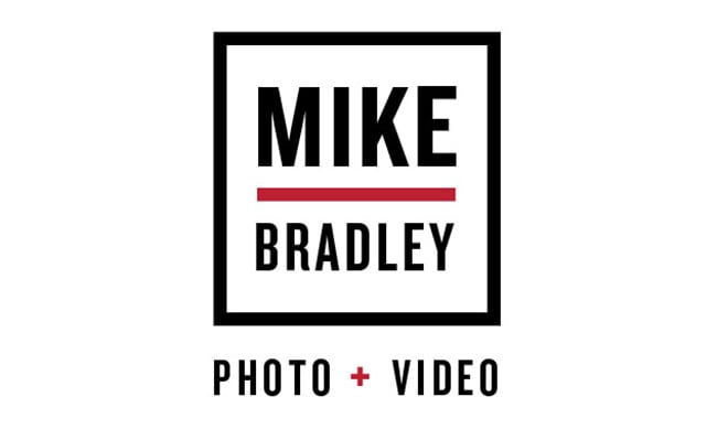 The final two logos showing mikes name in a square using black and red