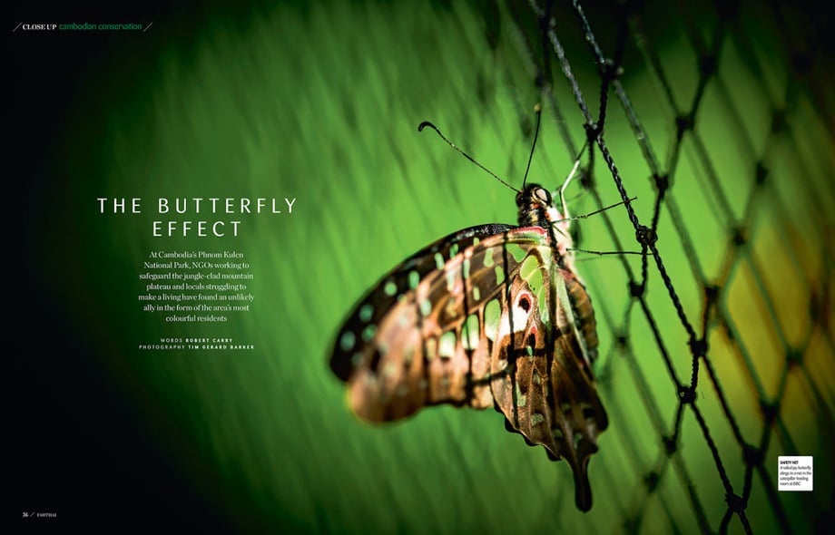 Vietnam-based photographer and videographer Tim Gerard Barker took a trip to the Banteay Srey Butterfly Center (BBC) to shoot a feature for Fah Thai magazine.