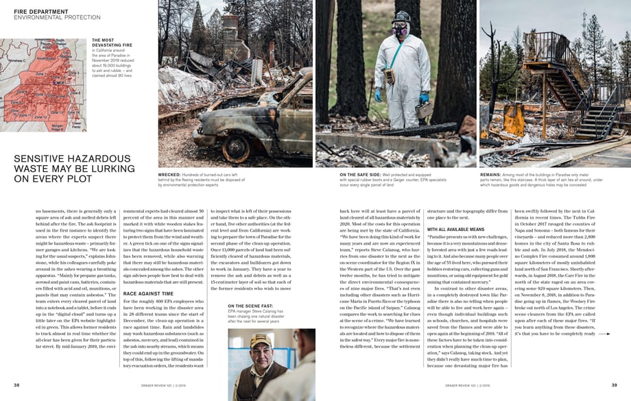 Patrick Strattner photographs Environmental Protection Agency members in Dräger equipment for the Dräger Review.