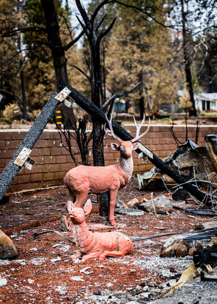 Patrick Strattner photographs the destruction caused by the Camp Fire in Paradise, California.