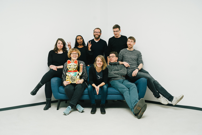 Photo of the PicDrop team.