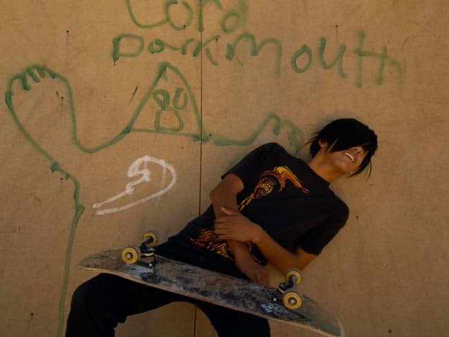 Young Skateboarder shot by Philadelphia-based photojournalist Ed Cunicelli