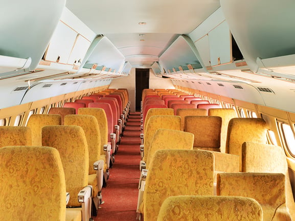Interior of a Decommissioned Plane shot by Switzerland-based photography team, Scanderbeg Sauer