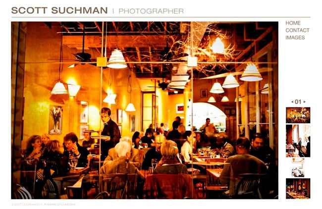 Screenshot of Scott Suchman website