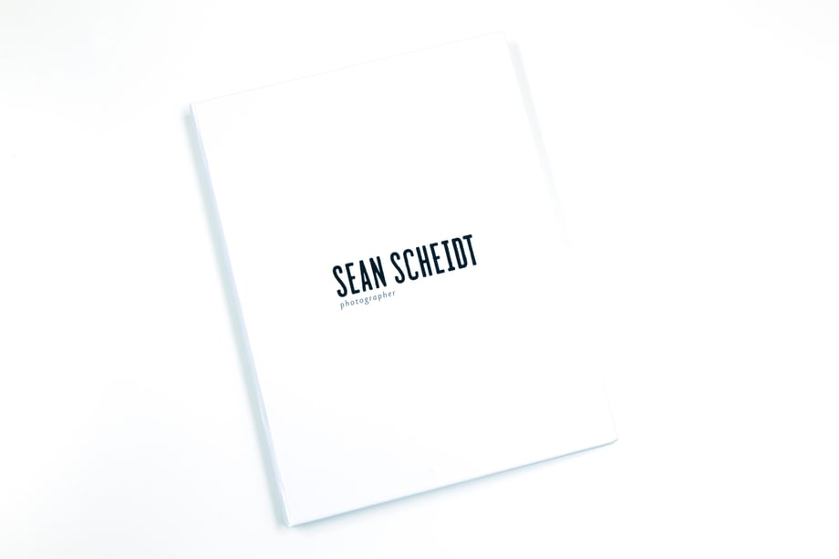 The cover of Sean Scheidt's portfolio.