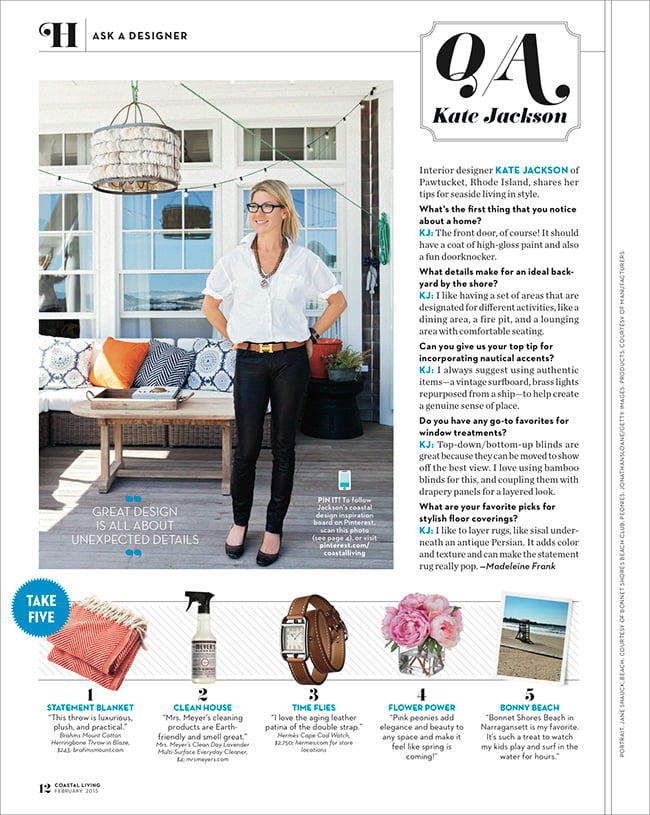 Tearsheet from Connecticut-based commercial photographer Jane Shauck.