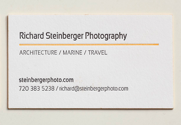 Back of Richard Steinberger business card