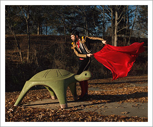 Troy Stains' photograph of a matador in a park