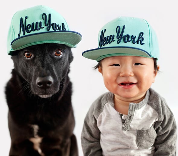 Los Angeles-based commercial and editorial animal photographer Grace Chon's project "Zoey and Jasper" features her son Jasper and their pup Zoey.