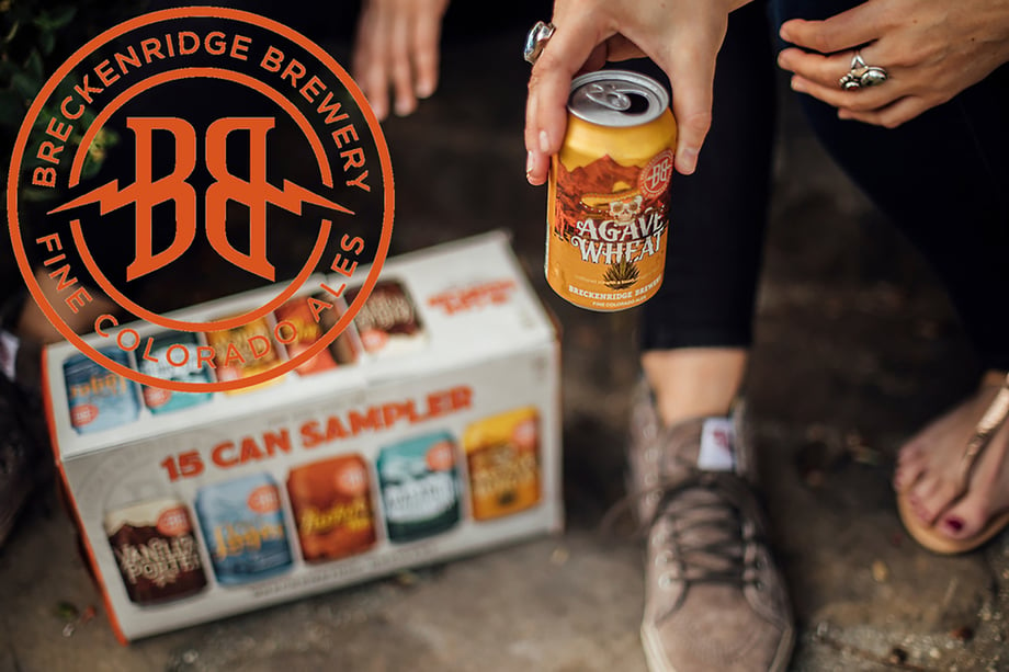 Tearsheet of Breckenridge Brewery Variety Pack campaign shot by Jayme Burrows