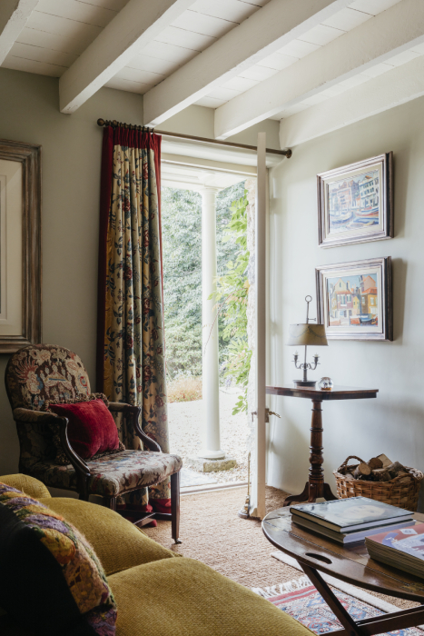 Interior shot of open door at Robert Carslaw's Cornwall home shot by Anya Rice for Home & Garden magazine