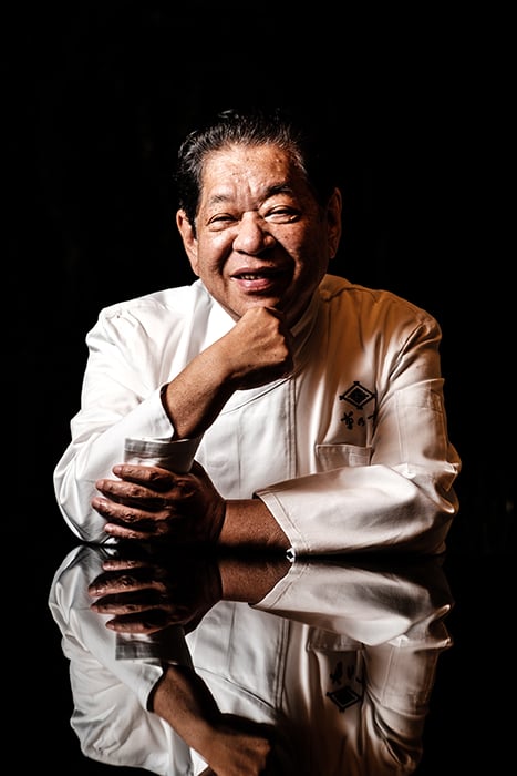 Murata Yoshihiro, chef and president, Kikunoi, Kyoto photographed by Ben Weller.