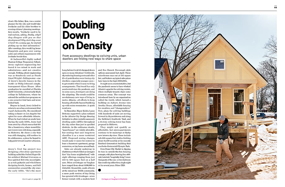 A look at real estate developments in Atlanta in the April 2021 issue of Atlanta Magazine photographed by Ben Rollins