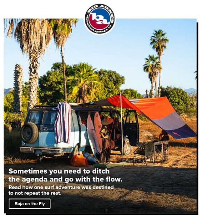 Dalton's photography featured on the Big Agnes blog. 