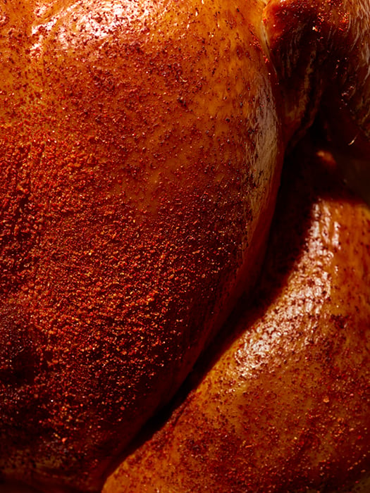 Chicken rub photographed by Dhanraj Emanuel for Keto BBQ. 