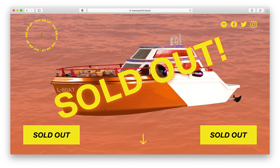 Little yatch sold out on the website. 