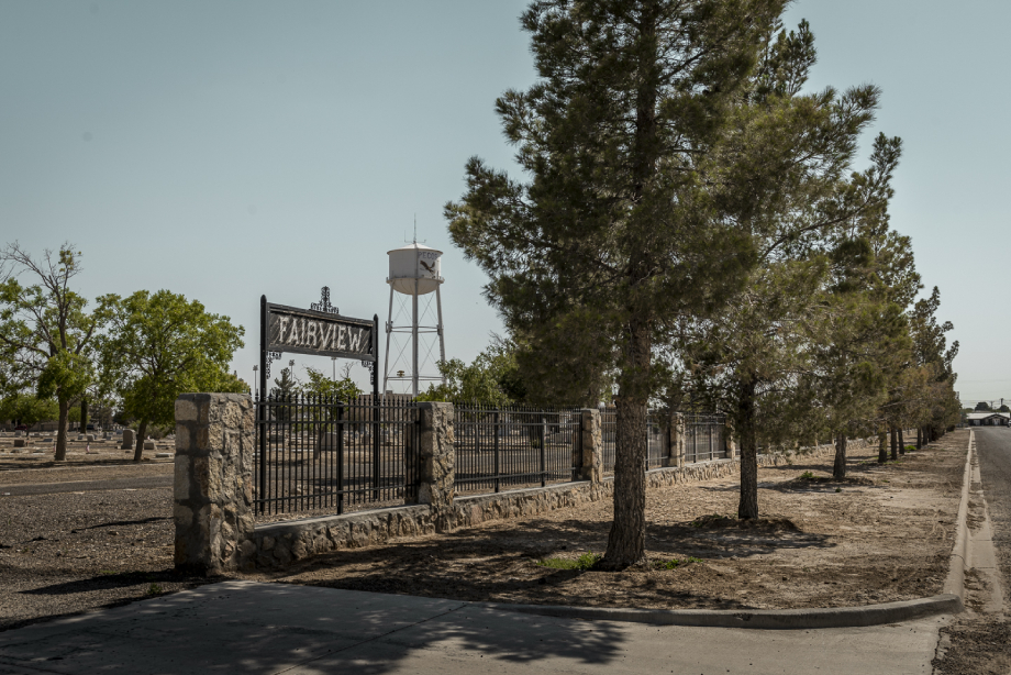 Fairview Cemetery shot by John Davidson for Texas Monthly Pecos Jane article
