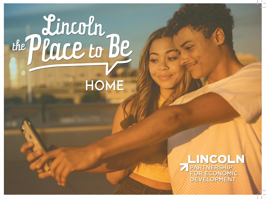 An ad for Lincoln Nebraska featuring Kathy's photography. 